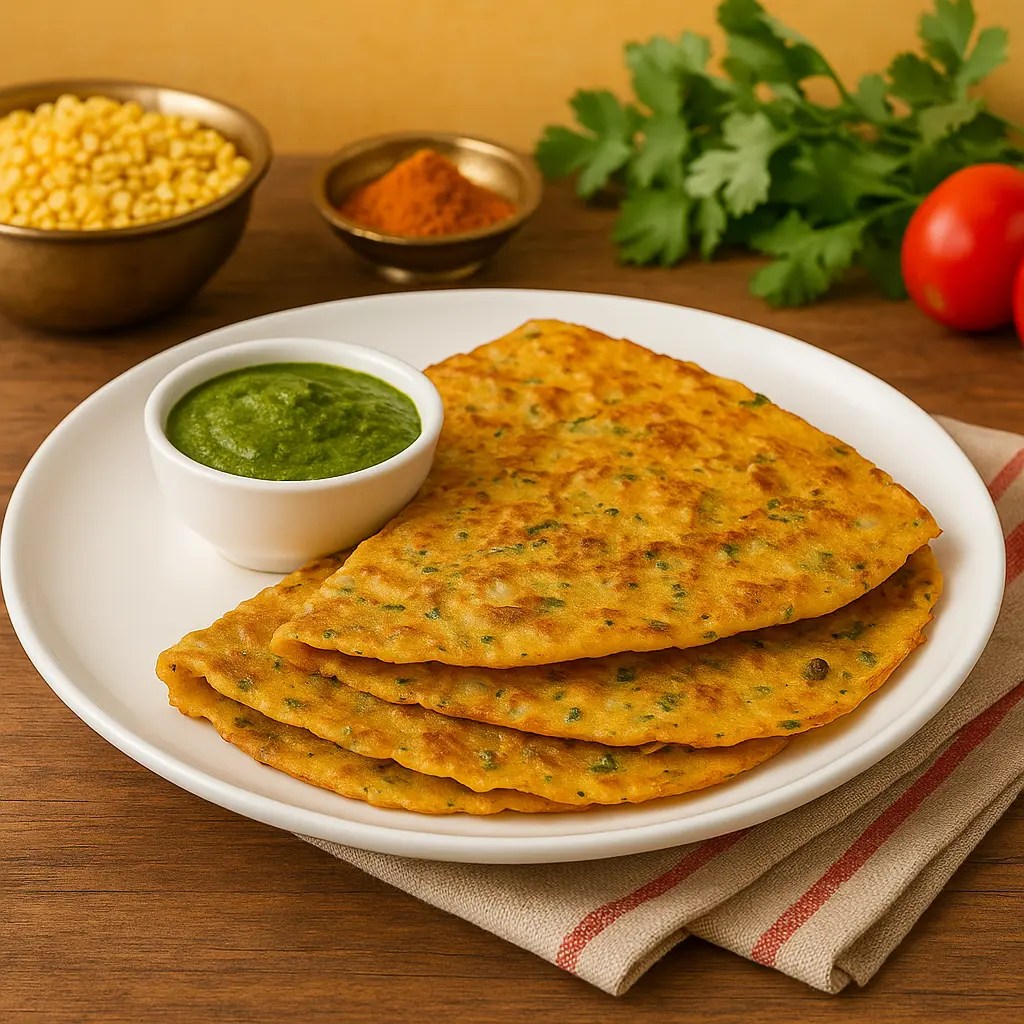 Moong dal chilla