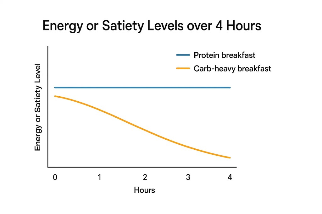 Energy or Satiety Levels over 4 Hours